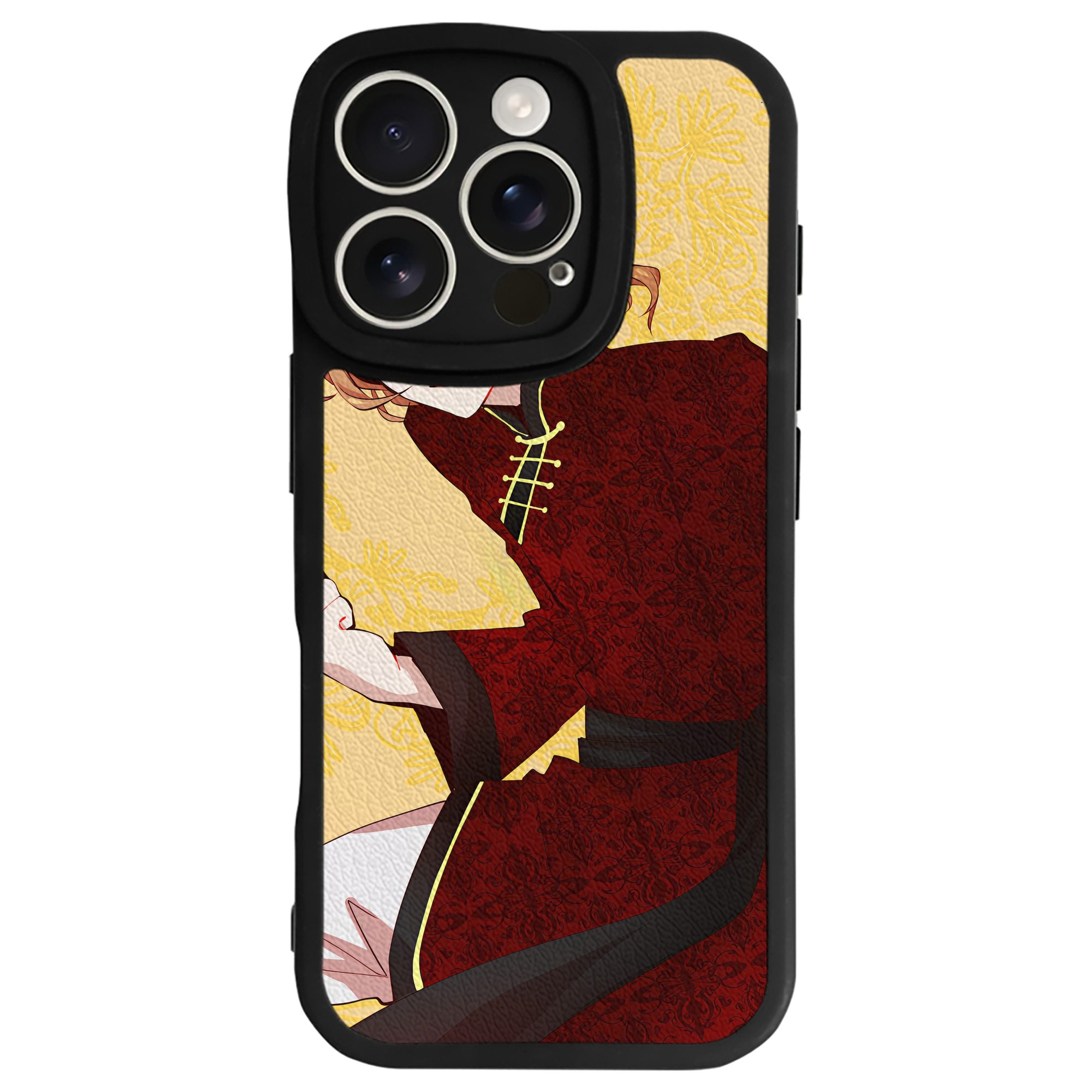 （画像用） 文豪ストレイドッグス Bungo Stray Dogs 【iPhone 16シリーズ対応】シリコンスマホケース（レザー調） 材質：シリコン
